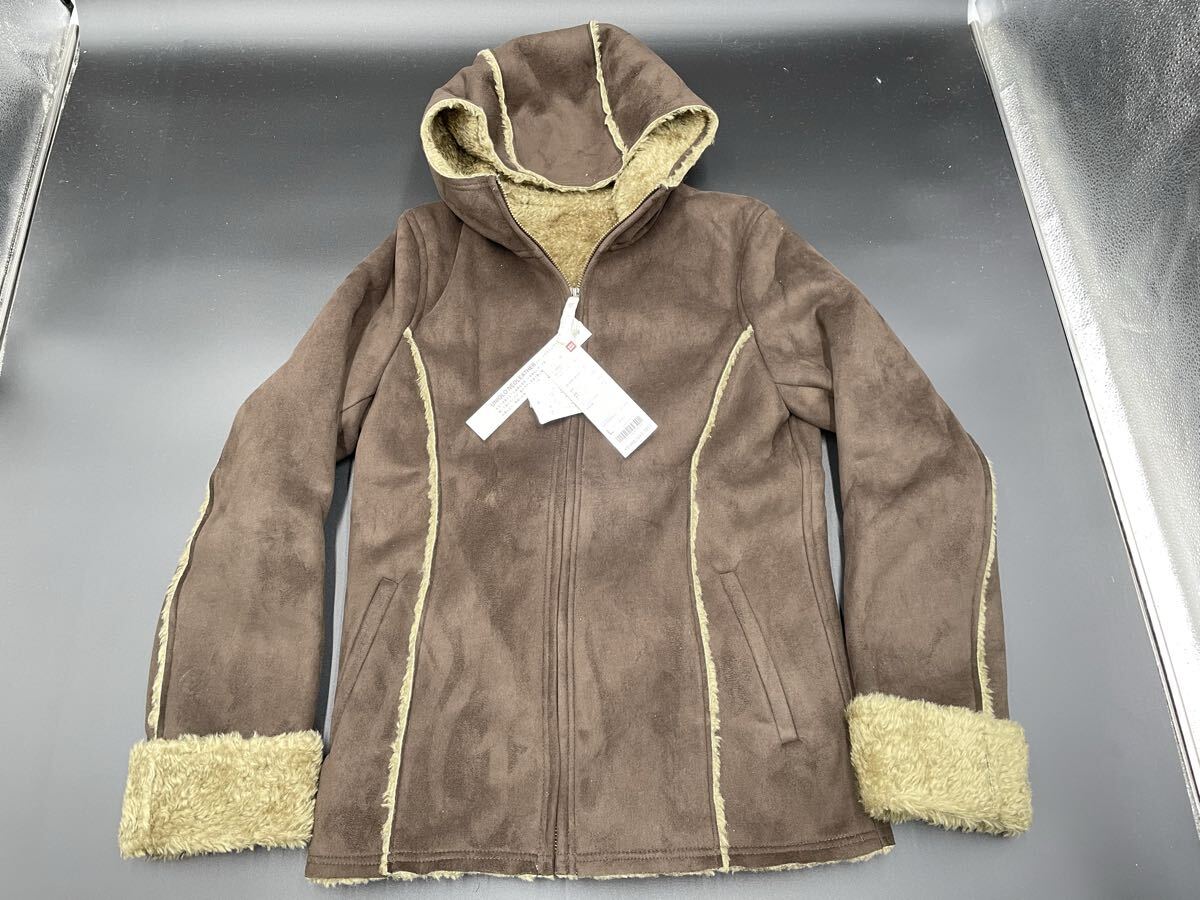 7【未使用・タグ付き・未検品】UNIQLO ユニクロ レディース ネオレザー パーカ(ムートンタイプ) サイズ L拍卖