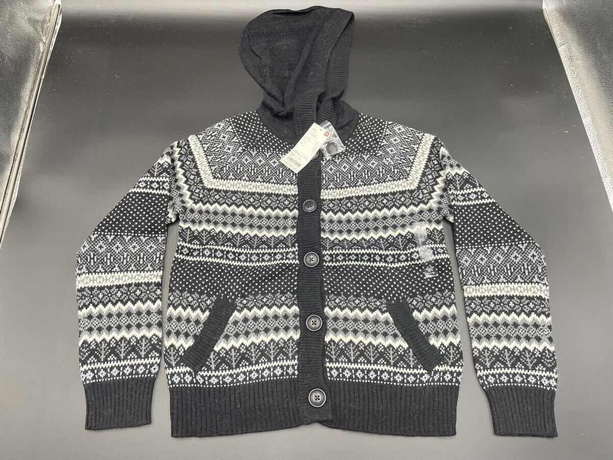 32【未使用・タグ付き・未検品】UNIQLO ユニクロ レディース ジャカード フェアアイル パーカー(長袖) サイズM拍卖