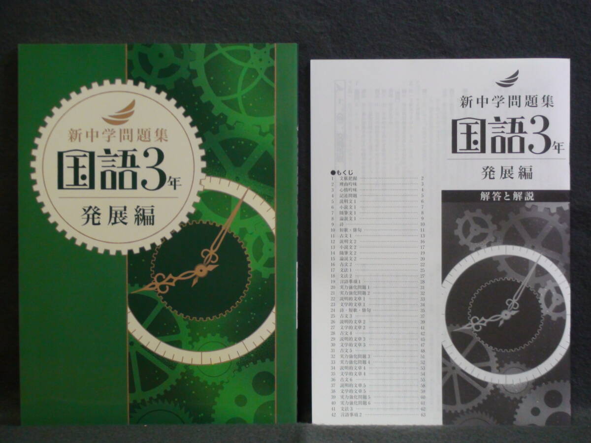 ★ 即発送 ★ 新品 最新版 新中学問題集 発展編 国語 3年 解答と解説付 中3拍卖