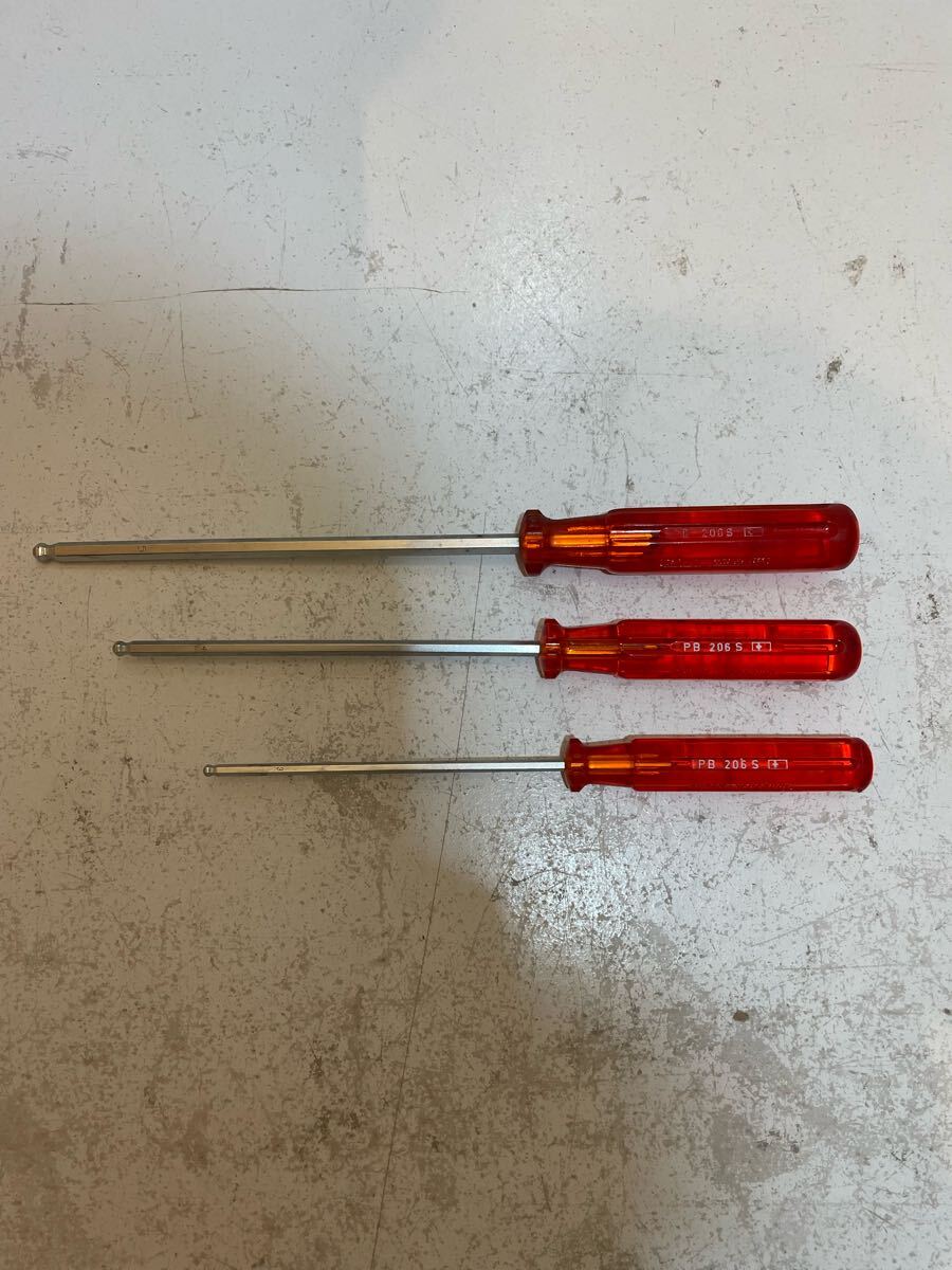 PB SWISS TOOLS ボールポイント六角棒ドライバー 中古品 スイスツールス 拍卖