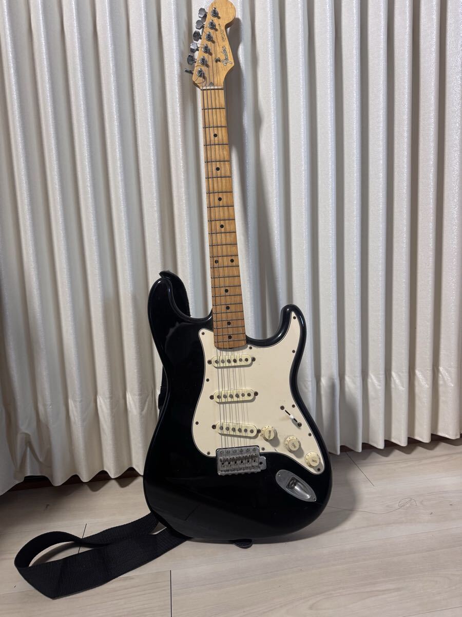 【ジャンク】Fender ストラトキャスター エレキギター Stratocaster 黒 楽器 弦楽器 ギター拍卖