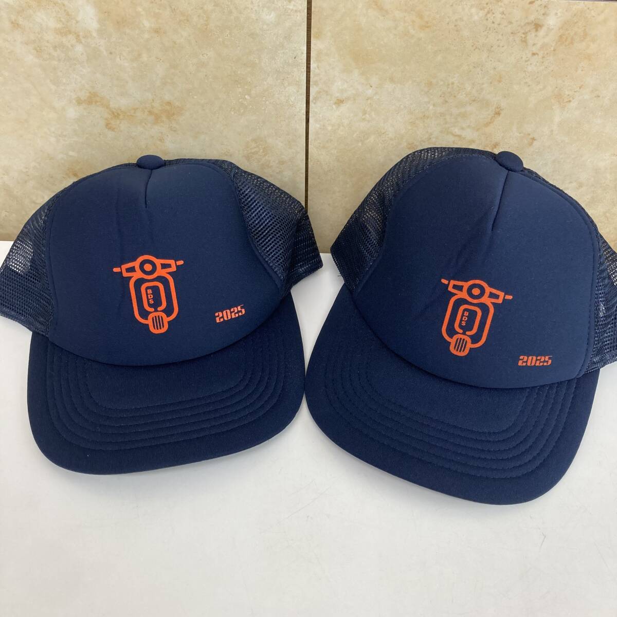 【中古】2025 モーターサイクルショー キャップ ネイビー 2個セット拍卖
