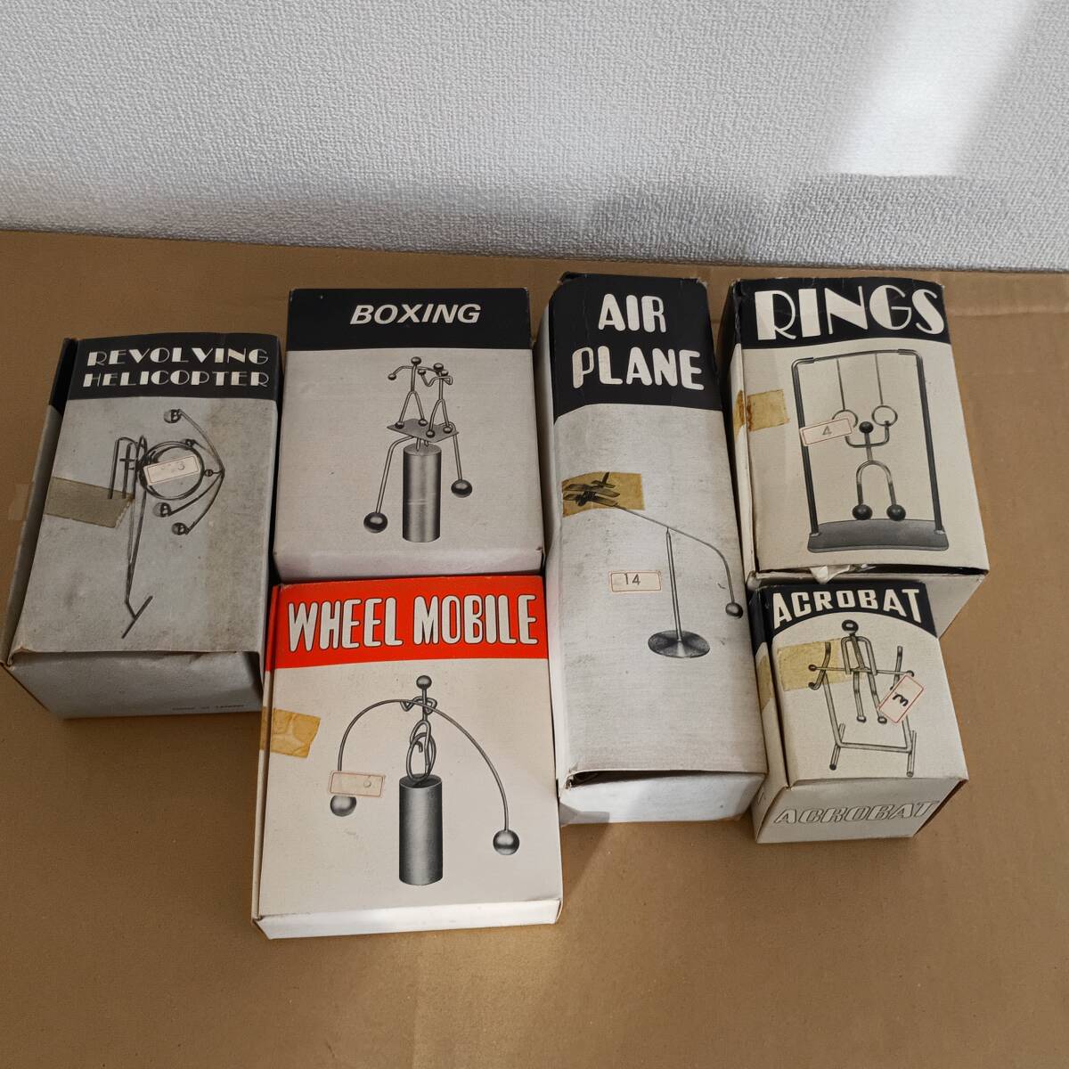 【オブジェ】 テーブルモビール やじろべえ 6個セット拍卖