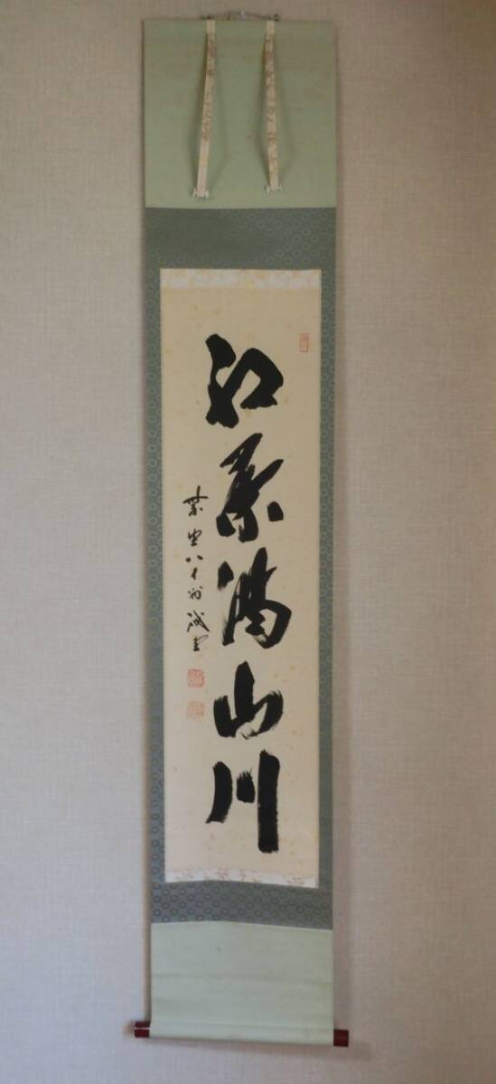 【模写】 藤井誡堂 一行書 紙本 掛軸拍卖