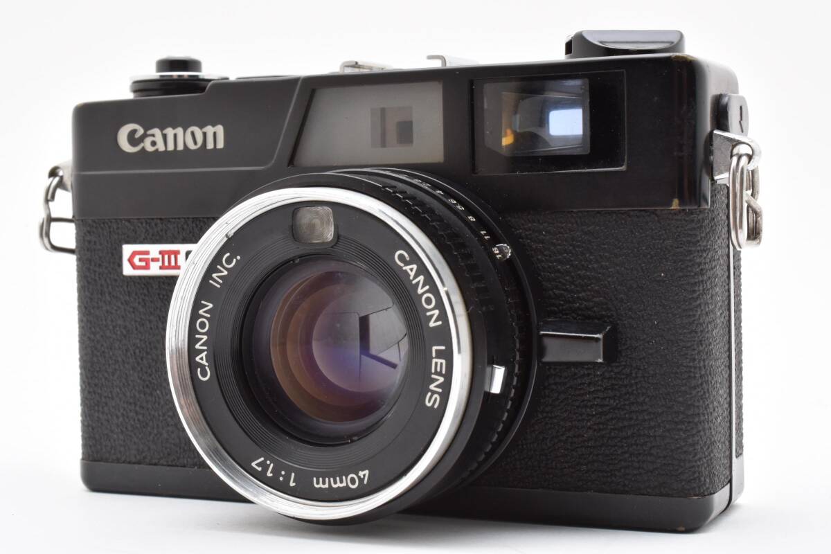 ★実用品★ Canon キヤノン Canonet G-III QL17 ブラック 露出計OK! AU5129#0033#00391拍卖