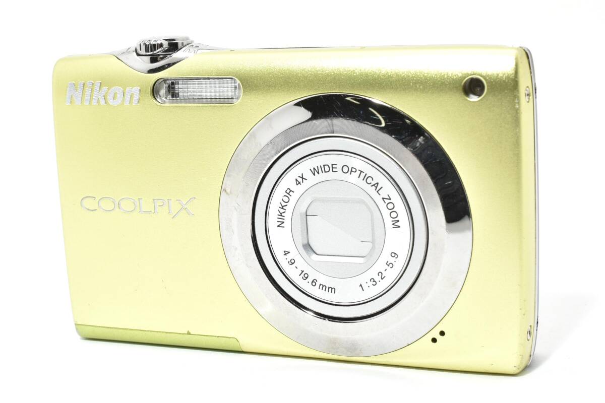 ★訳あり極上品★ Nikon ニコン COOLPIX S3000 ポップグリーン 基本動作OK! レンズバリア難あり AU5240#1302#0007拍卖