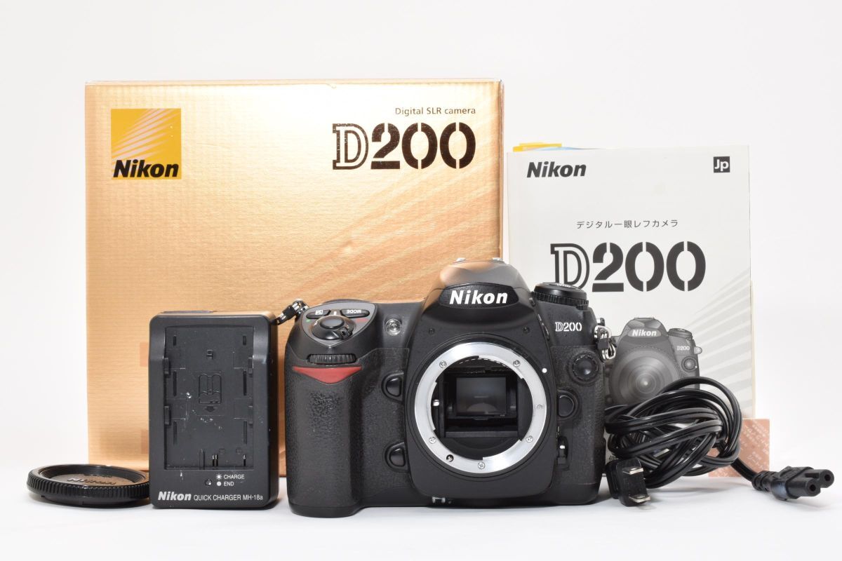 ★良品★ Nikon ニコン D200 ボディ 箱 説明書 充電器 AU5269#00651#00012拍卖