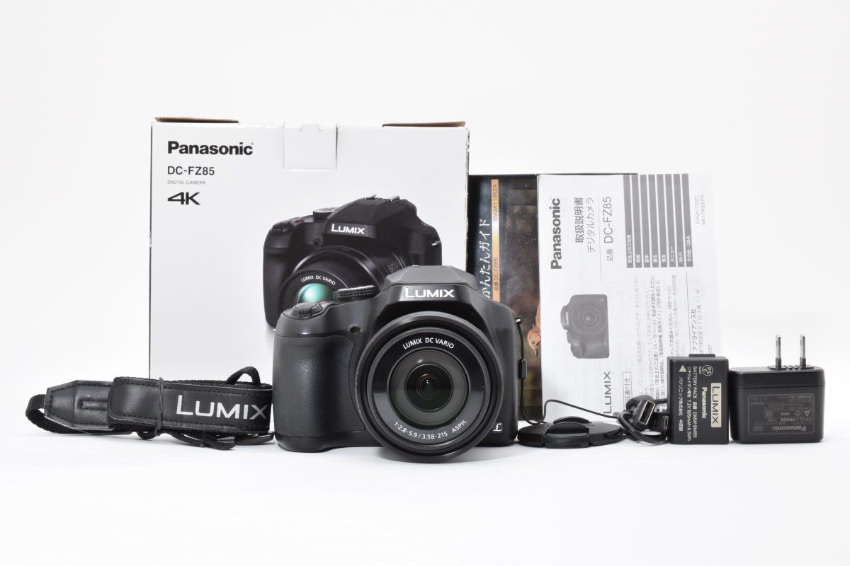 ★極上美品★ Panasonic パナソニック LUMIX DC-FZ85 箱 バッテリー 充電器 説明書各種ケーブル AU5299#00882#00044拍卖