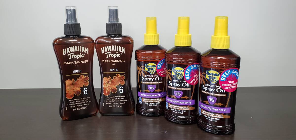 ★ハワイアン トロピック SPF6 ダークタンニング 2本 バナナボート SPF15 プロテクティブオイル3本セット★サンオイル 日焼け止め★拍卖