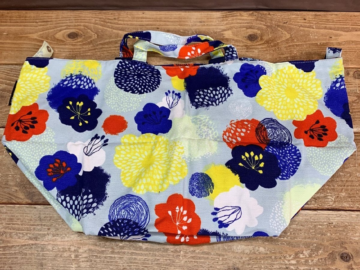 【YJ-0780】未使用に近い 極美品 marimekko マリメッコ エコバッグ トートバッグ 花柄 総柄 現状品【千円市場】拍卖
