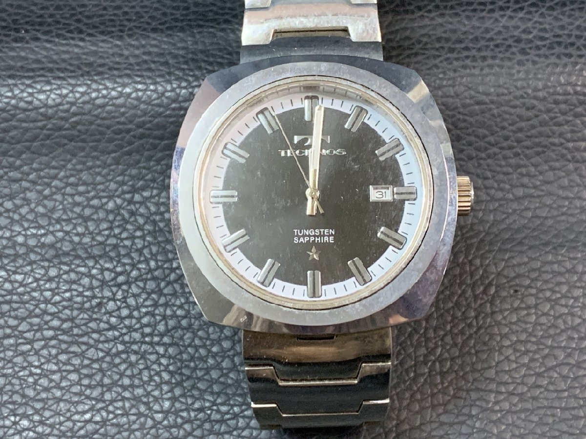 【N1-0105】 TECHNOS テクノス TAM510 TUNGSTEN SAPPHIRE タングステン 同梱可 東京引取可【千円市場】拍卖