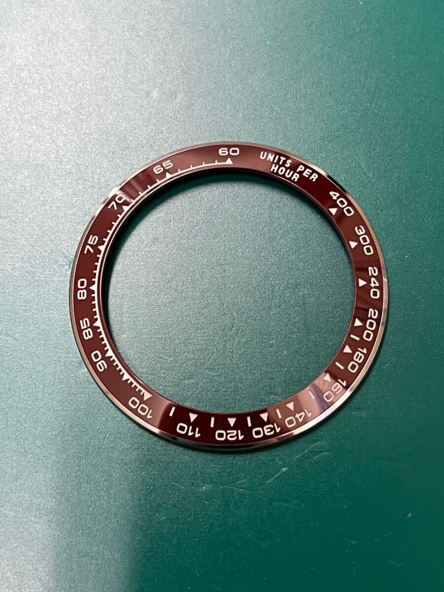 社外部品互換/セラクロムベゼル/ブラウン×ホワイト/ロレックス/デイトナ/116系から126系に!拍卖