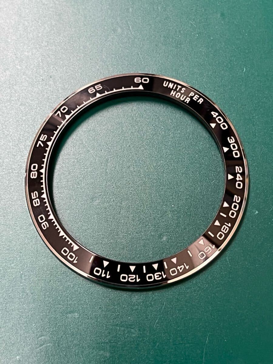 社外部品 互換/セラクロムベゼル/ブラック×ホワイト/ロレックスデイトナ/116520等/116系から126系に!拍卖