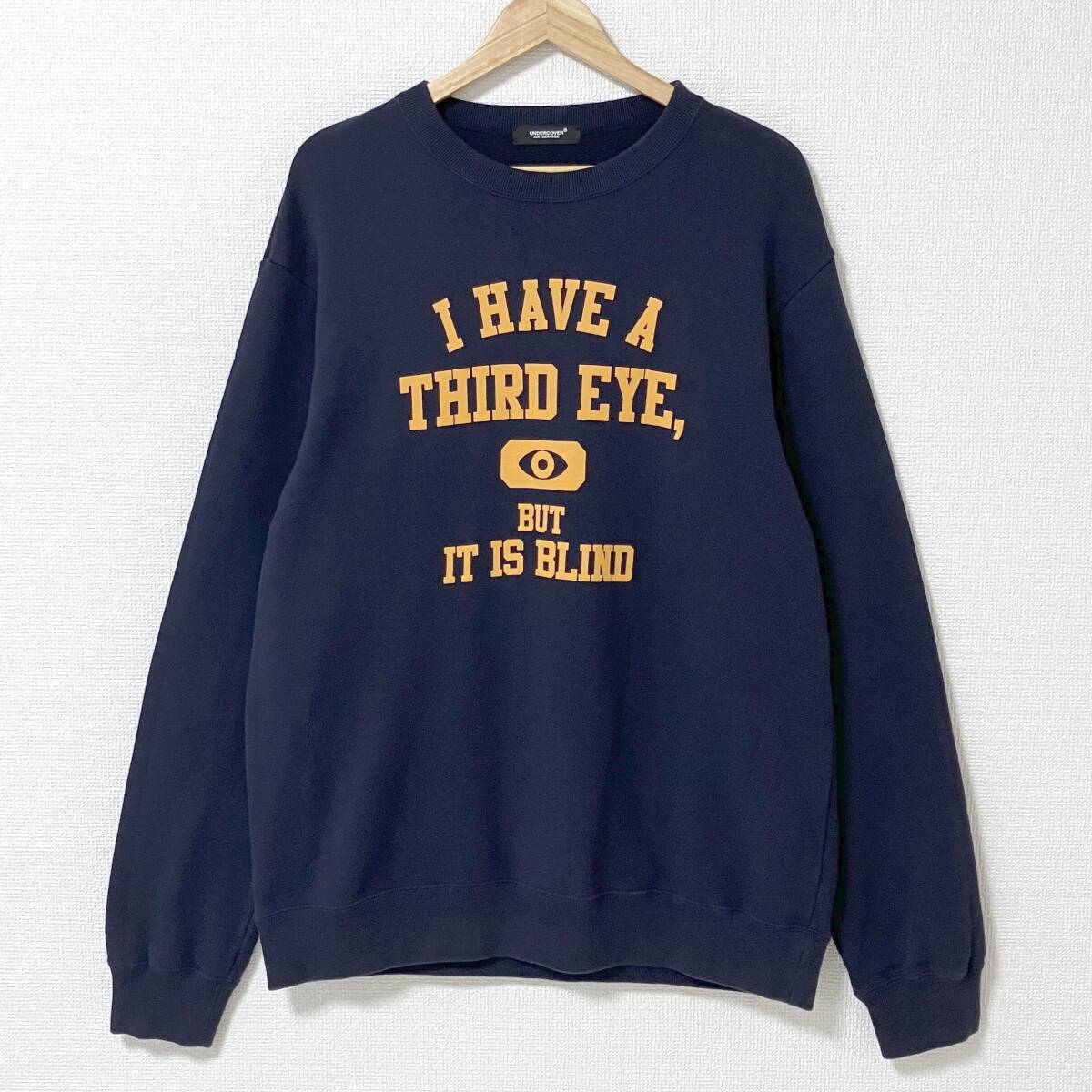 5サイズ 2022AW UNDERCOVER カレッジ スウェット 紺 ネイビー オーバーサイズ アンダーカバー ビッグ トレーナー archive 5030209拍卖