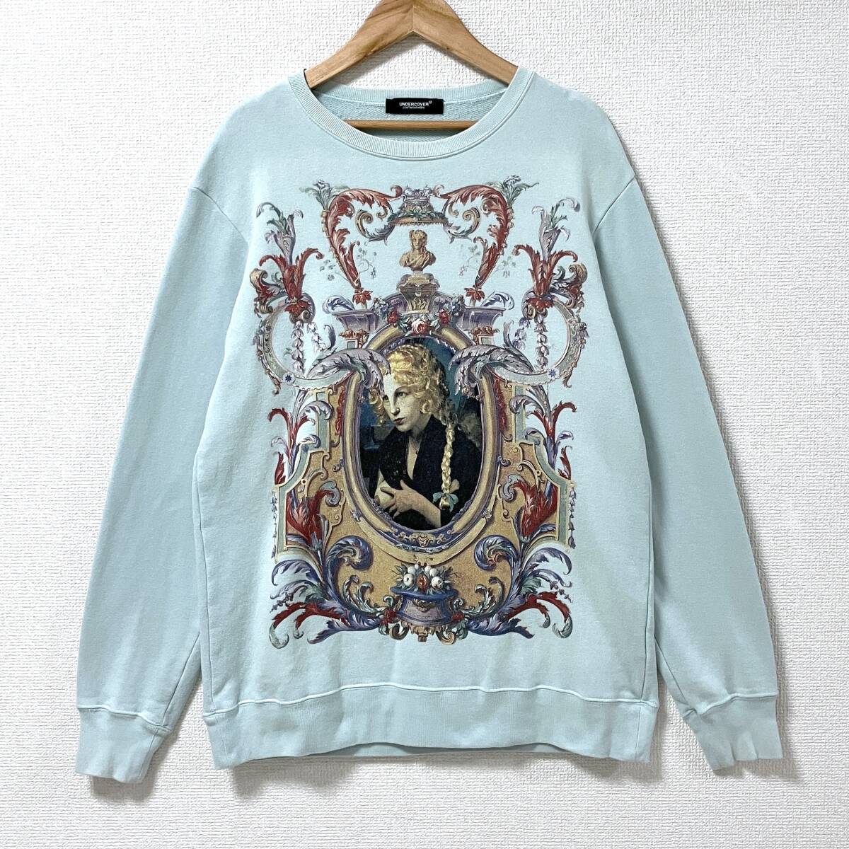 2018SS UNDERCOVER CINDY SHERMAN 絵画 スウェット 水色 1サイズ アンダーカバー シンディシャーマン トレーナー archive 4060353拍卖