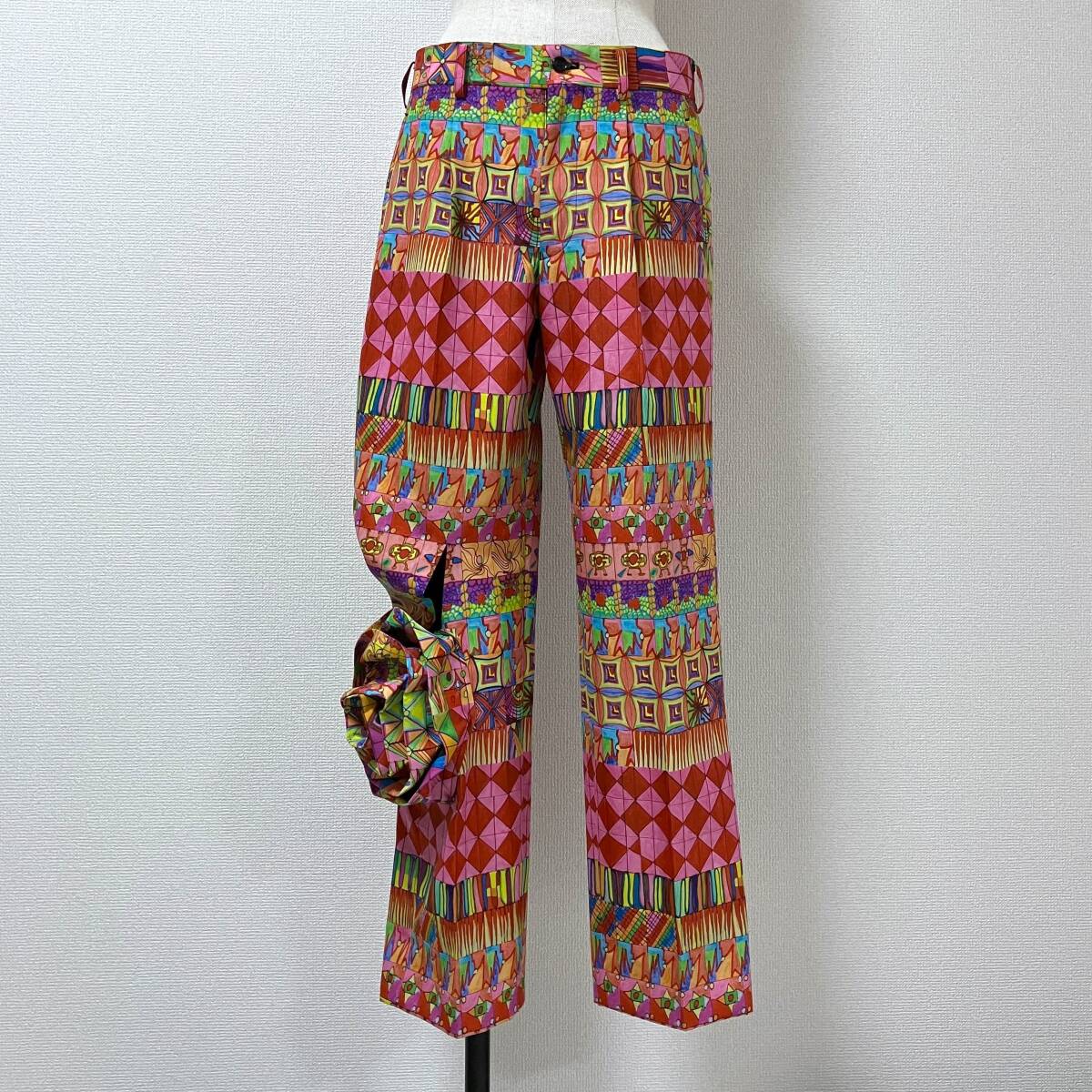 AD2013 コレクション COMME des GARCONS 薔薇 装飾 総柄 スラックス Sサイズ コムデギャルソン パンツ archive 5070445拍卖