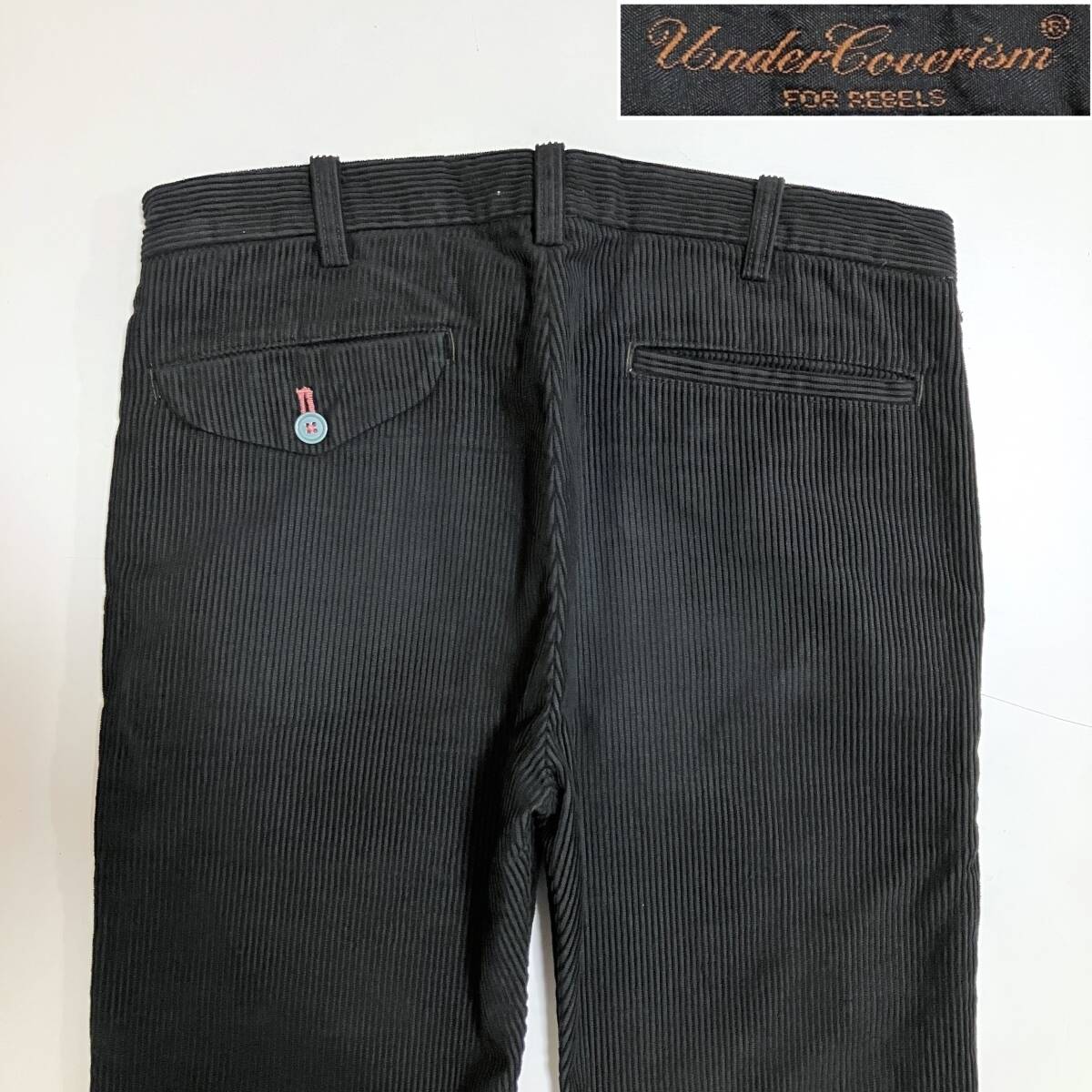 2004AW UNDERCOVER BUT BEAUTIFUL コーデュロイパンツ ブラック 黒 Mサイズ アンダーカバー スラックス デュポン VINTAGE archive 5030268拍卖