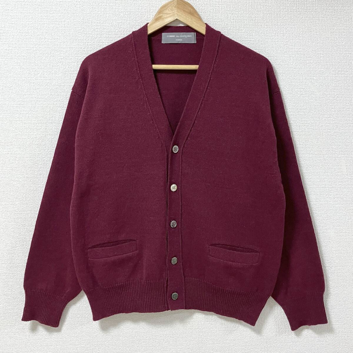 AD2000 田中オム COMME des GARCONS HOMME ウール ニット カーディガン コムデギャルソンオム セーター 00s VINTAGE archive 5040105拍卖