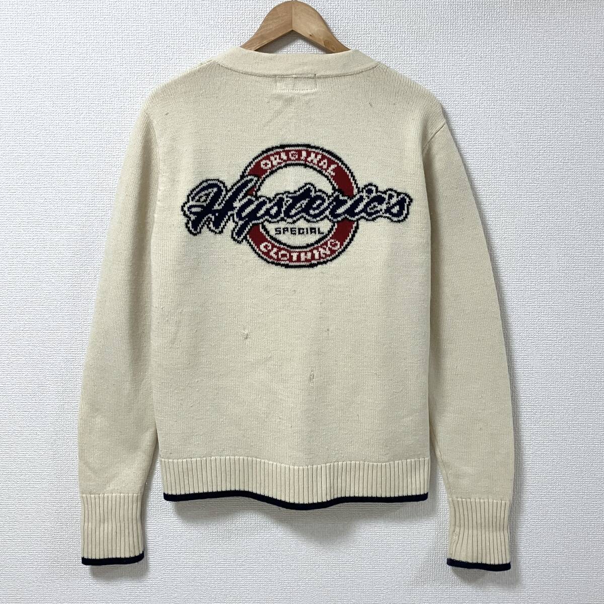 90s 00s HYSTERIC GLAMOUR ウール ニット ロゴ ジャガード カーディガン ヒステリックグラマー セーター Y2K VINTAGE archive 5060729拍卖