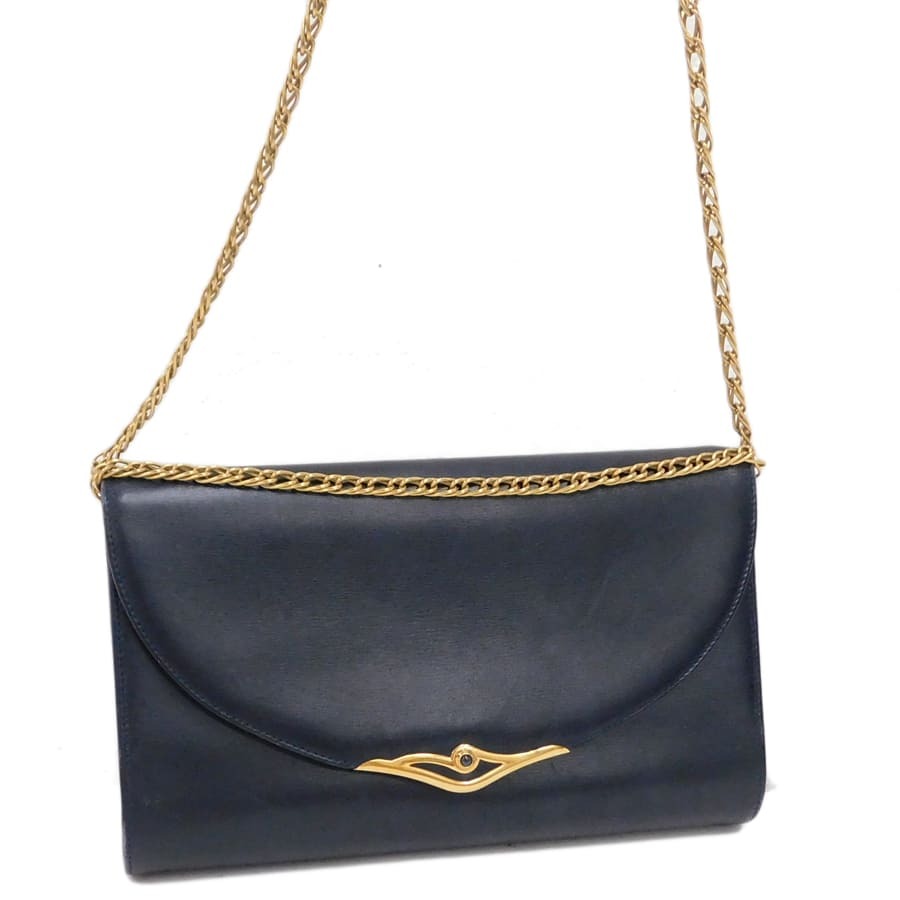 1円■カルティエ ショルダーバッグ ブラック系 レザー 普段使い お出掛け お洒落 Cartier ■E.Cml.pD-22拍卖