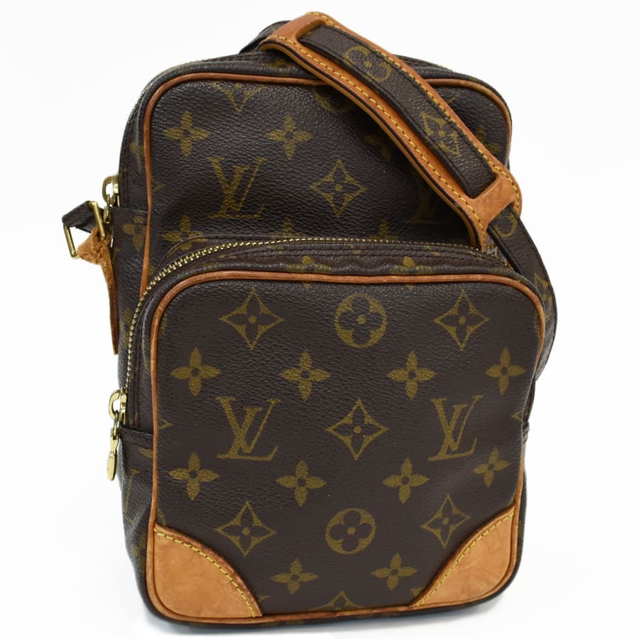 1円◆美品 LOUIS VUITTON ルイヴィトン ショルダーバッグ アマゾン M45236 モノグラム キャンバス ブラウン◆E.Cso.pD-10拍卖