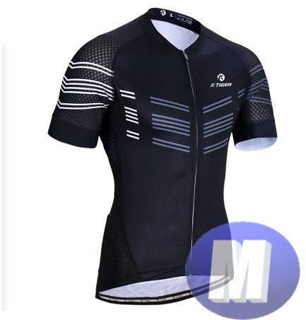 x-tiger サイクリングウェア 半袖 Mサイズ 自転車 ウェア サイクルジャージ 吸汗速乾防寒 新品 インポート品【n606-bk】拍卖
