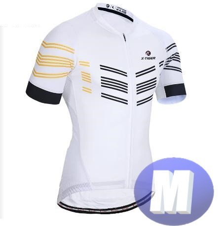 x-tiger サイクリングウェア 半袖 Mサイズ 自転車 ウェア サイクルジャージ 吸汗速乾防寒 新品 インポート品【n606-wh】拍卖