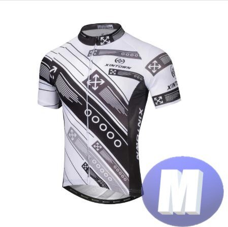 XINTOWN サイクリングウェア 半袖 Mサイズ 自転車 ウェア サイクルジャージ 吸汗速乾防寒 新品 インポート品【n610-wh】拍卖