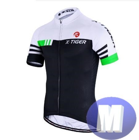 x-tiger サイクリングウェア 半袖 Mサイズ 自転車 ウェア サイクルジャージ 吸汗速乾防寒 新品 インポート品【n605-gr】拍卖
