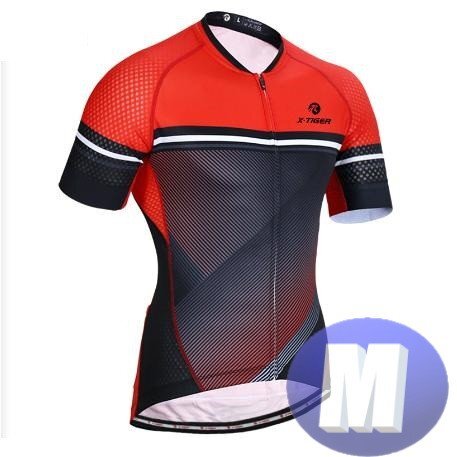 x-tiger サイクリングウェア 半袖 Mサイズ 自転車 ウェア サイクルジャージ 吸汗速乾防寒 新品 インポート品【n608-rd】拍卖