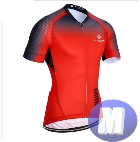 x-tiger サイクリングウェア 半袖 Mサイズ 自転車 ウェア サイクルジャージ 吸汗速乾防寒 新品 インポート品【n607-rd】拍卖