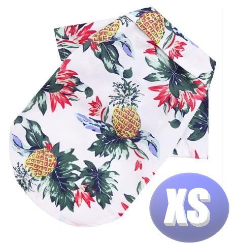 ドッグウェア アロハ 春夏 カラーB XSサイズ 犬服 小型犬 袖なし 通気性 柔らか 洋服 可愛い n995拍卖