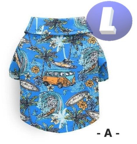 ドッグウェア アロハシャツ カラーA / Lサイズ 春夏 おしゃれな 犬服 小型犬 柔らか 洋服 可愛いn998拍卖