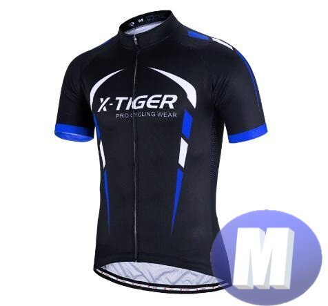 x-tiger サイクリングウェア 半袖 Mサイズ 自転車 ウェア サイクルジャージ 吸汗速乾防寒 新品 インポート品【n604-bl】拍卖