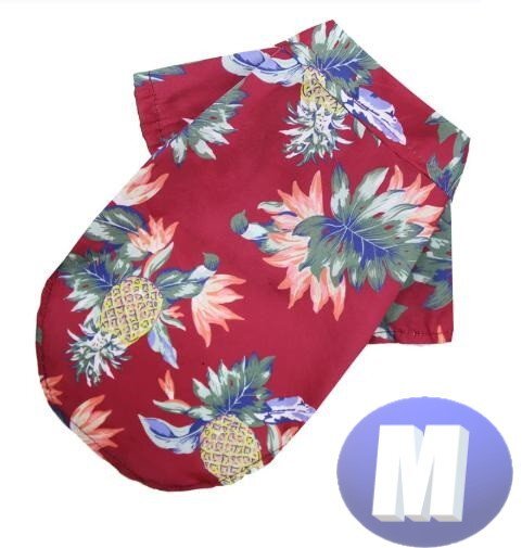 ドッグウェア アロハ 春夏 カラーD Mサイズ 犬服 小型犬 袖なし 通気性 柔らか 洋服 可愛い n995拍卖