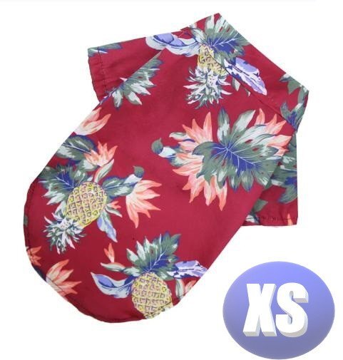 ドッグウェア アロハ 春夏 カラーD XSサイズ 犬服 小型犬 袖なし 通気性 柔らか 洋服 可愛い n995拍卖