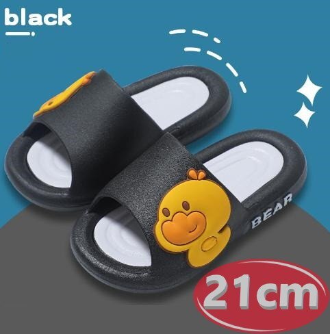 サンダル キッズ アヒル ブラック 21㎝ 夏 海 リゾート n765拍卖