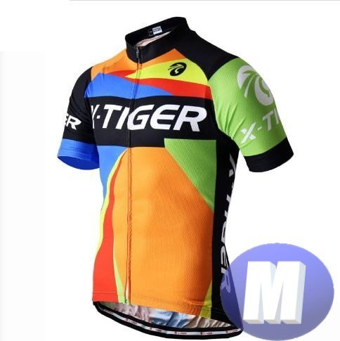 x-tiger サイクリングウェア 半袖 Mサイズ 自転車 ウェア サイクルジャージ 吸汗速乾防寒 新品 インポート品【n600-08】拍卖