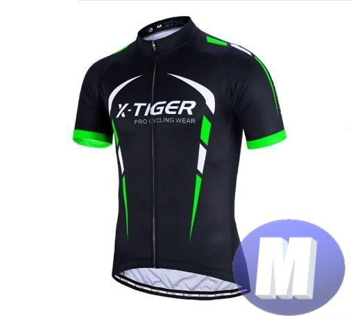 x-tiger サイクリングウェア 半袖 Mサイズ 自転車 ウェア サイクルジャージ 吸汗速乾防寒 新品 インポート品【n604-gr】拍卖