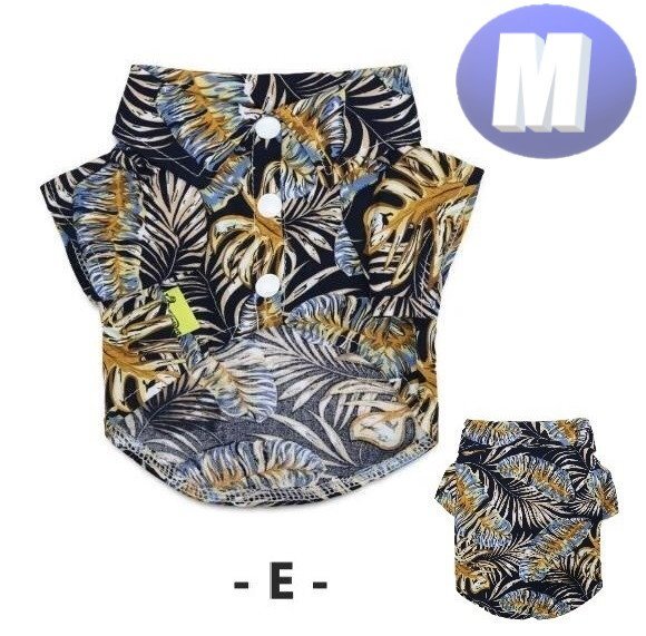 ドッグウェア アロハシャツ カラーE / Mサイズ 春夏 おしゃれな 犬服 小型犬 柔らか 洋服 可愛いn998拍卖