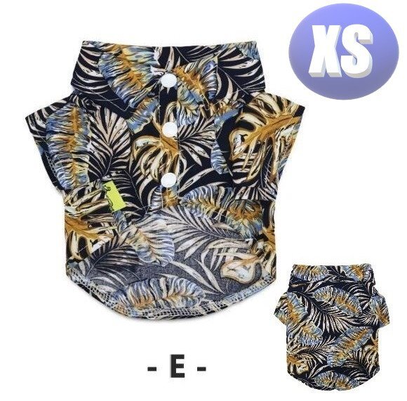 ドッグウェア アロハシャツ カラーE / XSサイズ 春夏 おしゃれな 犬服 小型犬 柔らか 洋服 可愛いn998拍卖