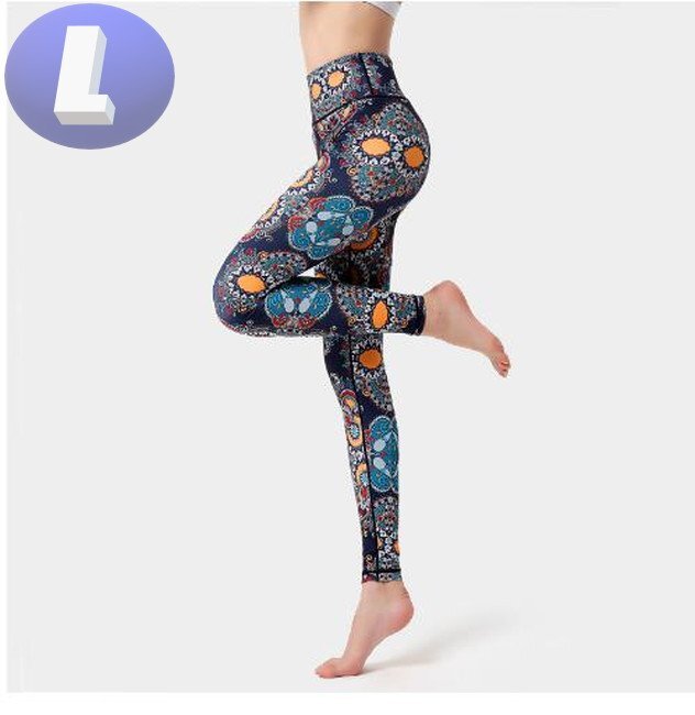 レギンス ロングパンツ サイズL ヨガ レギンスフィットネスパンツ ランニングパンツ 動きやすい ダンス ヨガウェア n303-02拍卖