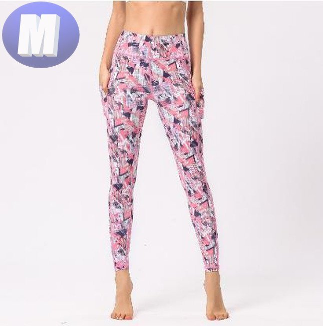 レギンス ロングパンツ サイズM ヨガ レギンスフィットネスパンツ ランニングパンツ 動きやすい ダンス ヨガウェア n302-03拍卖