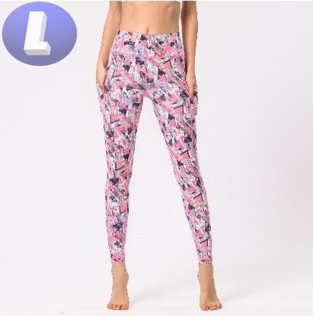 レギンス ロングパンツ サイズL ヨガ レギンスフィットネスパンツ ランニングパンツ 動きやすい ダンス ヨガウェア n302-03拍卖