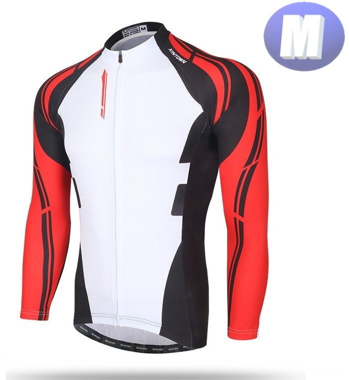 XINTOWN サイクリングウェア 長袖 Mサイズ 自転車 ウェア サイクルジャージ 吸汗速乾防寒 新品 インポート品【n630-rd】拍卖