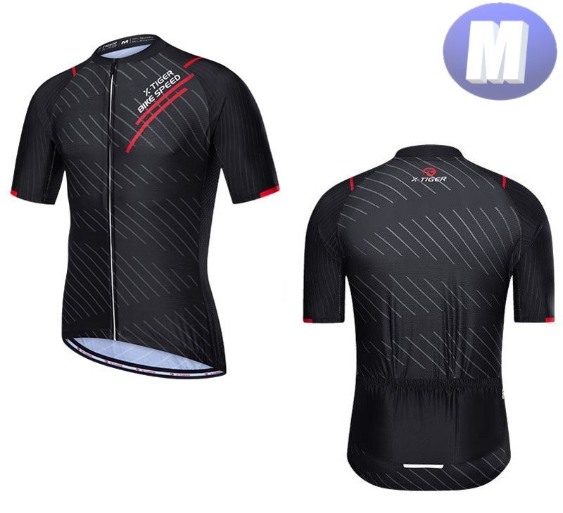 x-tiger サイクリングウェア 半袖 Mサイズ 自転車 ウェア サイクルジャージ 吸汗速乾防寒 新品 インポート品【n601-rd】拍卖