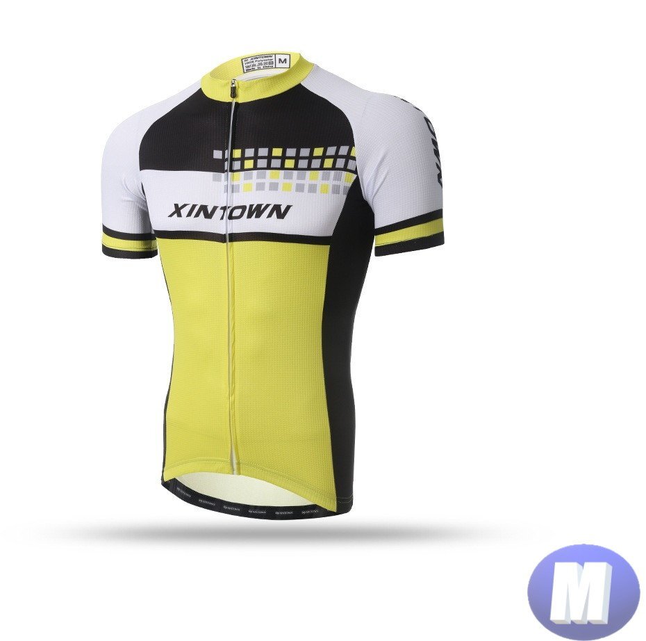 XINTOWN サイクリングウェア 半袖 Mサイズ 自転車 ウェア サイクルジャージ 吸汗速乾防寒 新品 インポート品【n615-yl】拍卖