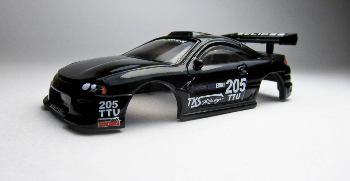 HOスロットカー 新品!AW 1995 三菱 エクリプス ブラック 205 TTU ボディーのみ!拍卖