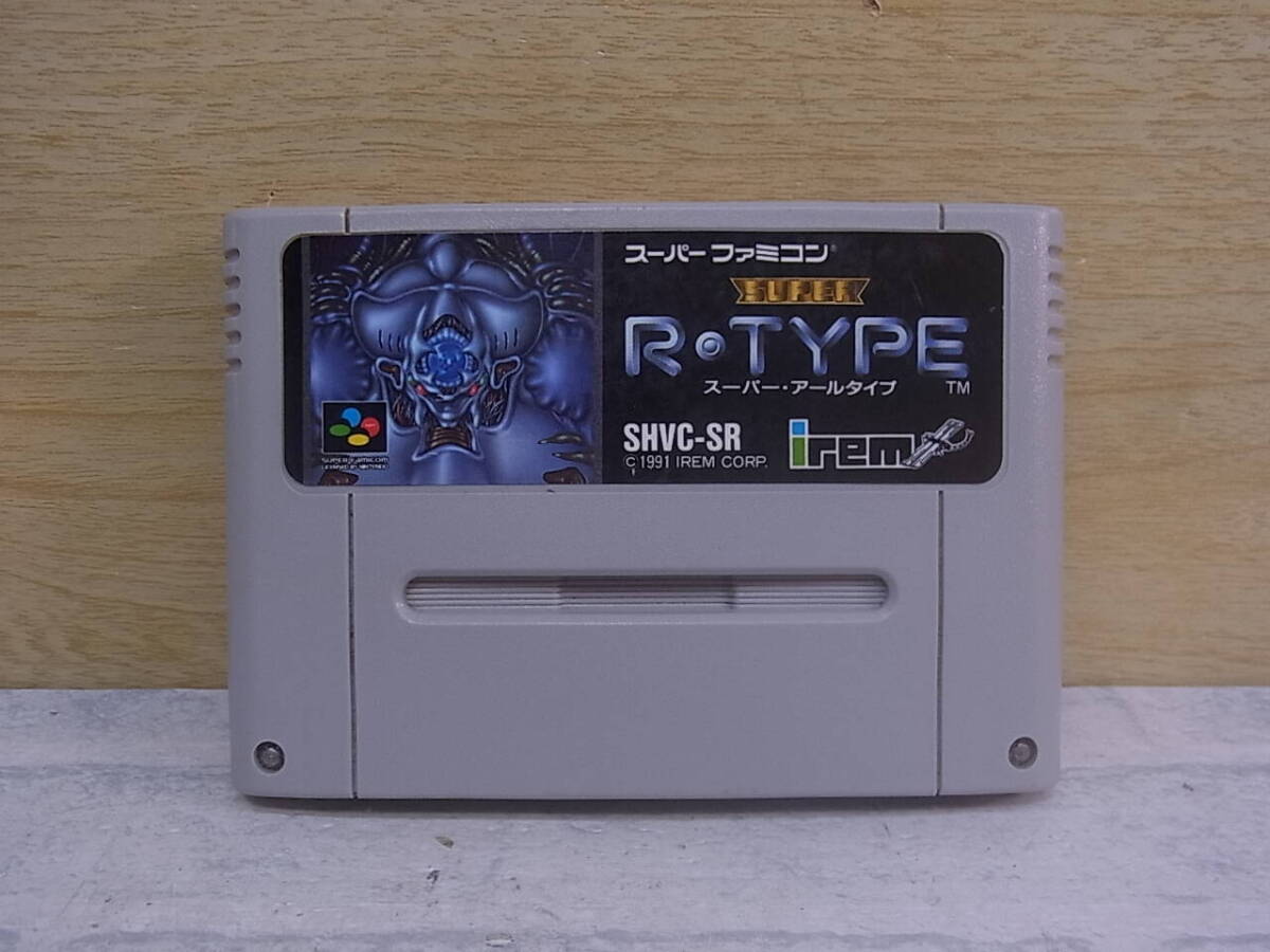 △J/662●アイレム IREM☆SUPER R-TYPE スーパー・アールタイプ☆スーパーファミコン(SFC)用カセット☆中古品拍卖
