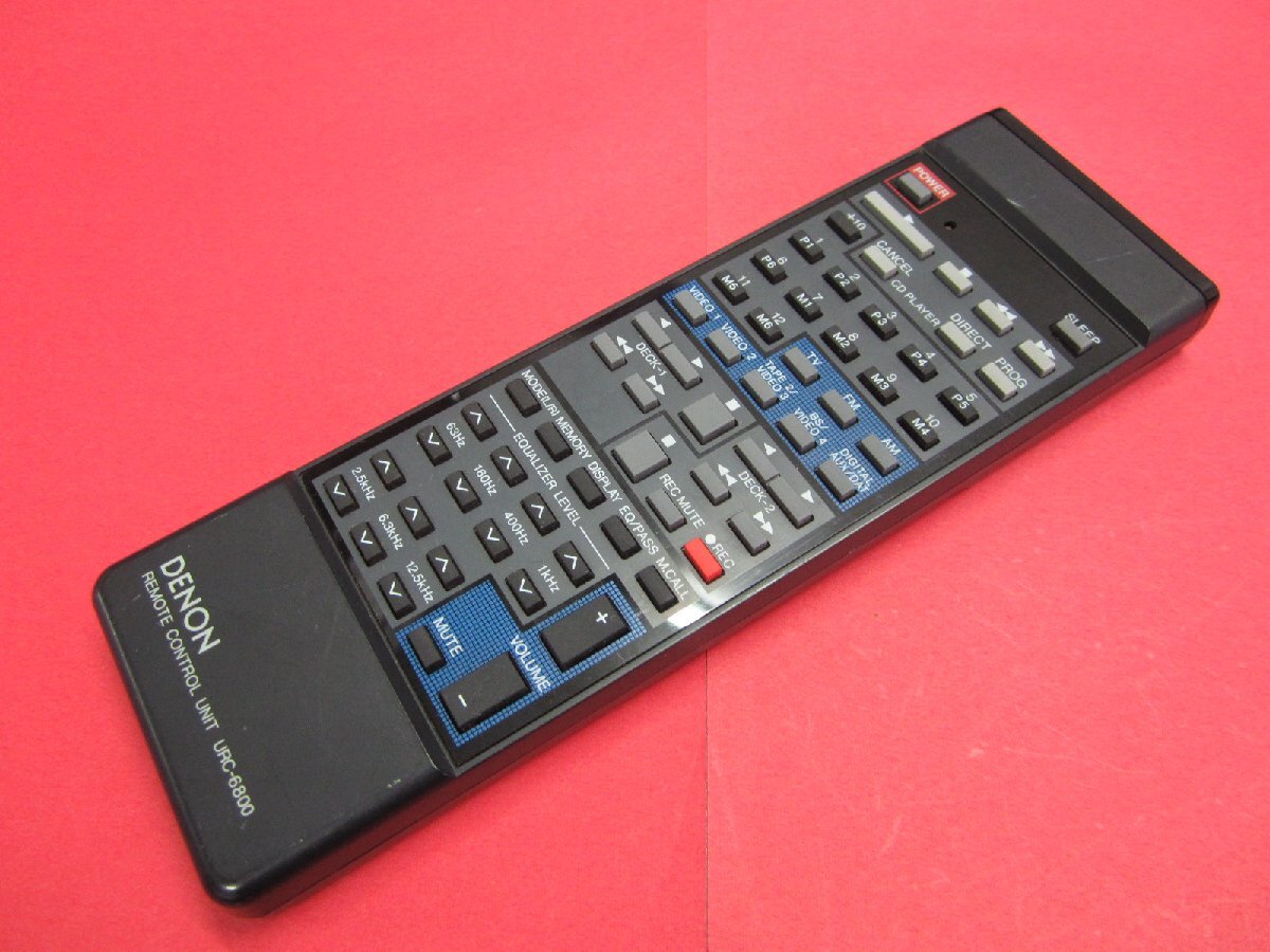 RAA-6■DENON (D-6800 UTU-6800) コンポ オーディオリモコン URC-6800 動作保証拍卖